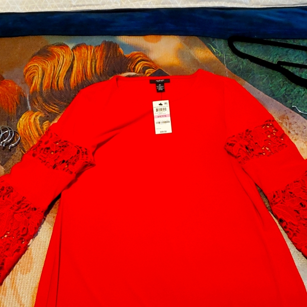 Alfani Red cherry colored Dress, Size 6 Petite